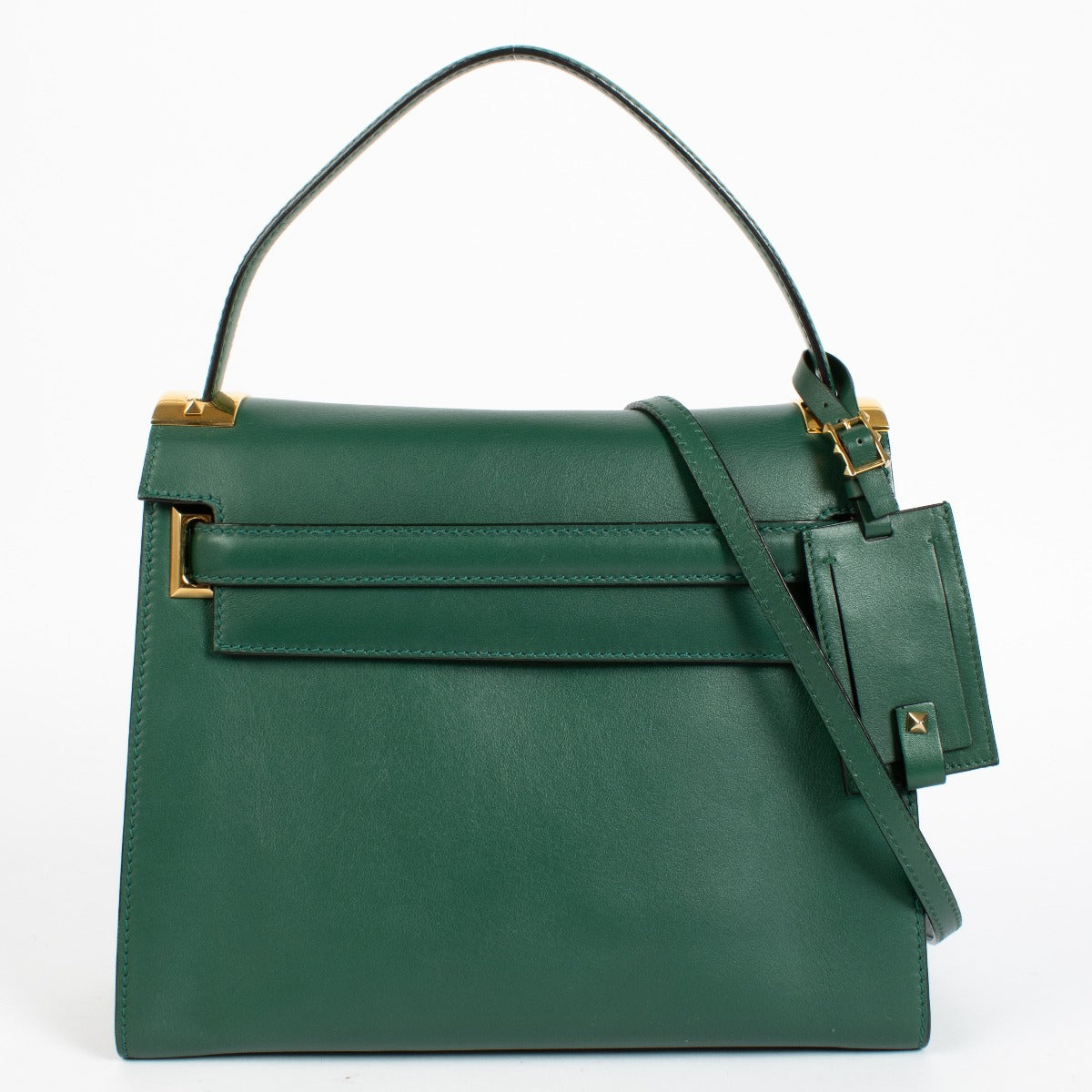 Authentic preloved Valentino Garavani Green Rockstud Bag on Labellov.com