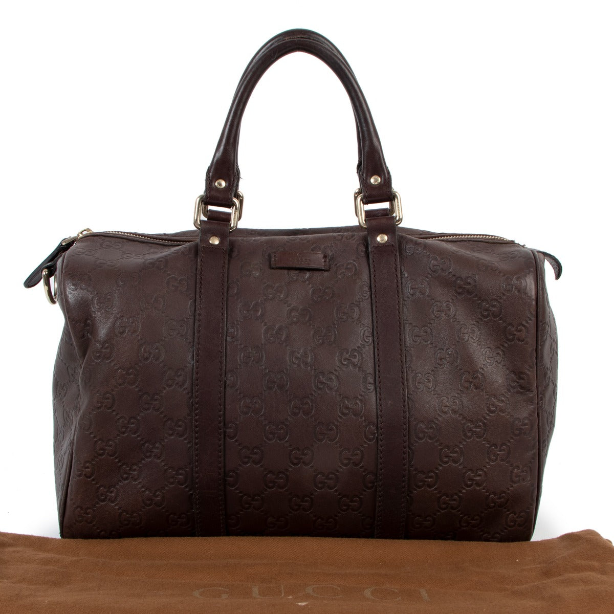 Buy online an authentic second hand Gucci Brown Guccissima Medium Joy Boston Bag