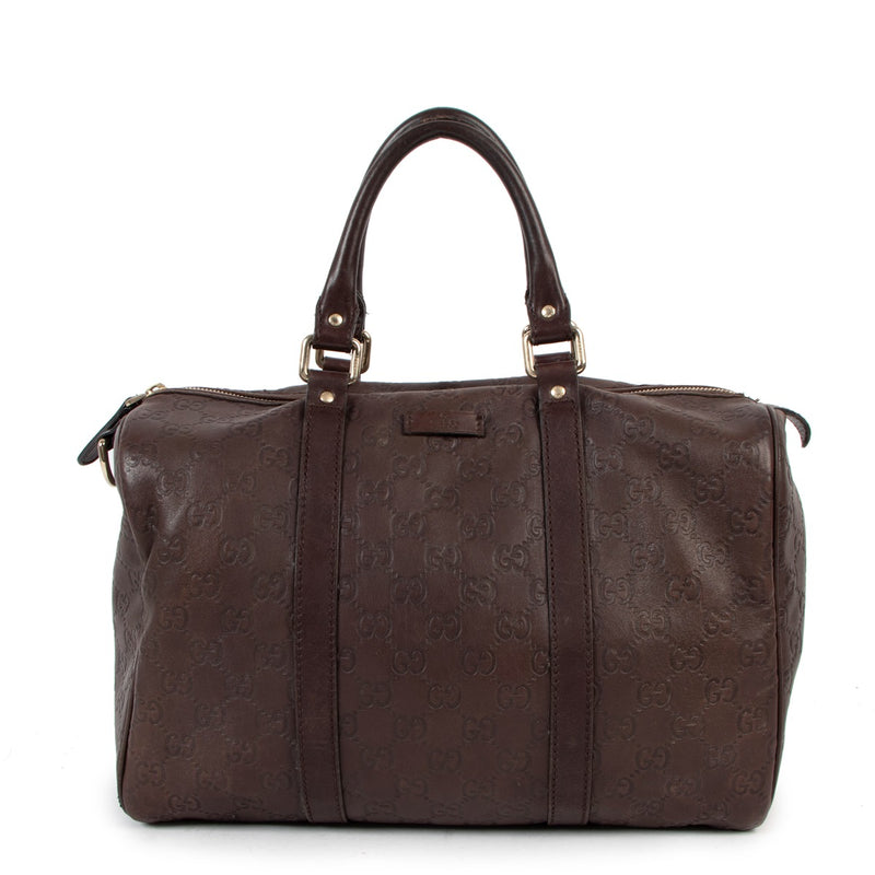Buy online an authentic second hand Gucci Brown Guccissima Medium Joy Boston Bag