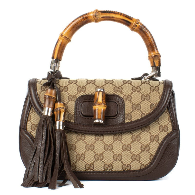 Gucci GG Canvas Bamboo 1947 Medium Bag