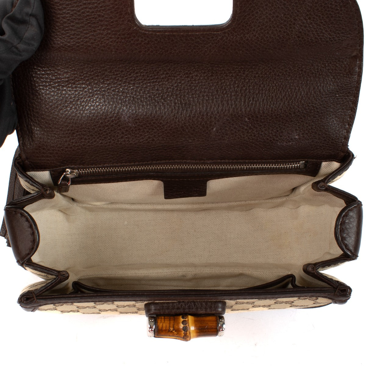 Sac moyen Gucci GG Canvas Bamboo 1947