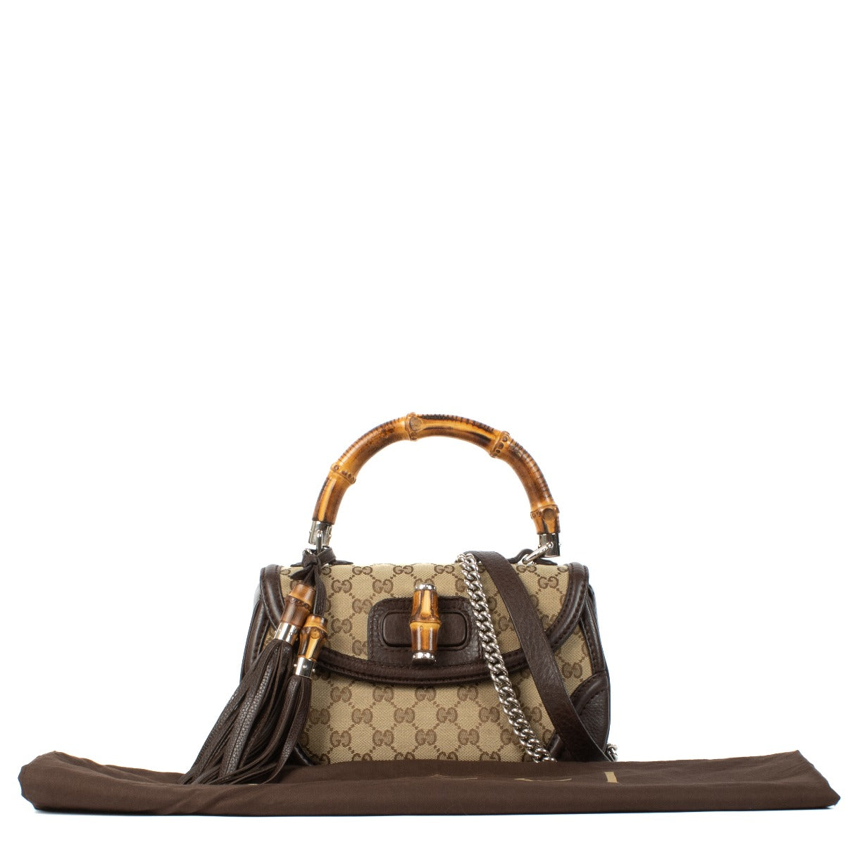 Gucci GG Canvas Bamboo 1947 Medium Bag