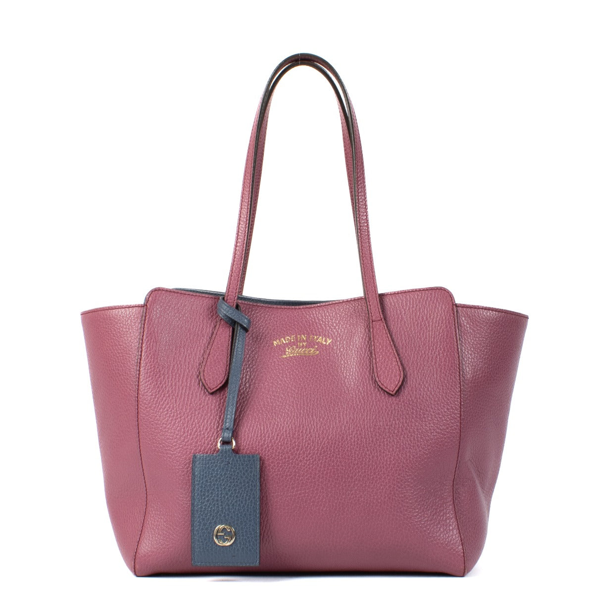 Gucci Pink Leather Swing Top Handle Bag