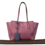 Gucci Pink Leather Swing Top Handle Bag