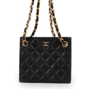 Buy an authentic second hand Chanel Black Diamond Quilted Squared Shoulder bag in good condition at Labellov.