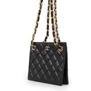 Buy an authentic second hand Chanel Black Diamond Quilted Squared Shoulder bag in good condition at Labellov.