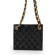 Buy an authentic second hand Chanel Black Diamond Quilted Squared Shoulder bag in good condition at Labellov.