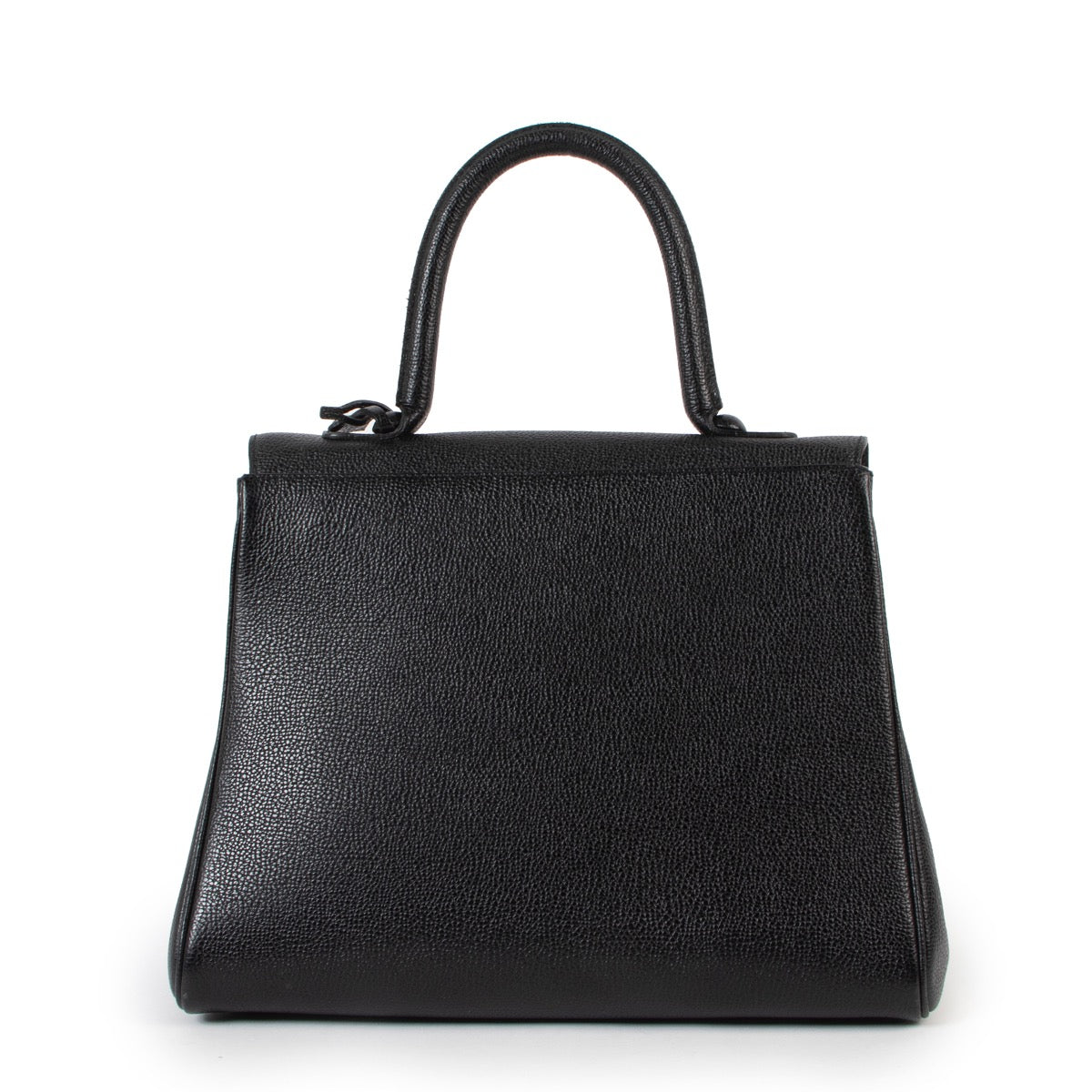 Shop safe online at Labellov in Antwerp this 100% authentic second hand Delvaux Black Grained Leather MM Brillant