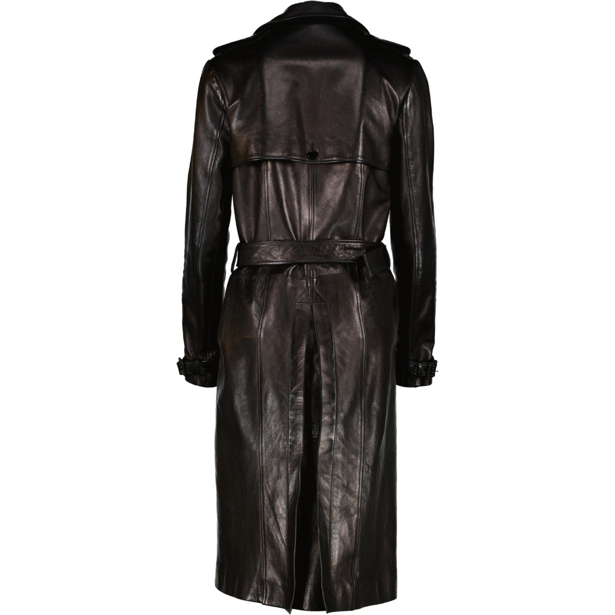 Givenchy Zwarte Leren Trenchcoat - maat 38
