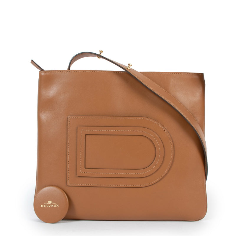 Delvaux Cognac Leather Crossbody Bag