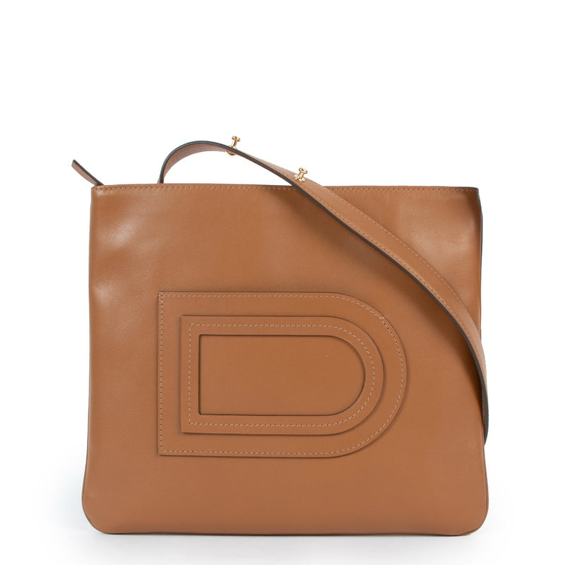 Delvaux Cognac Leather Crossbody Bag
