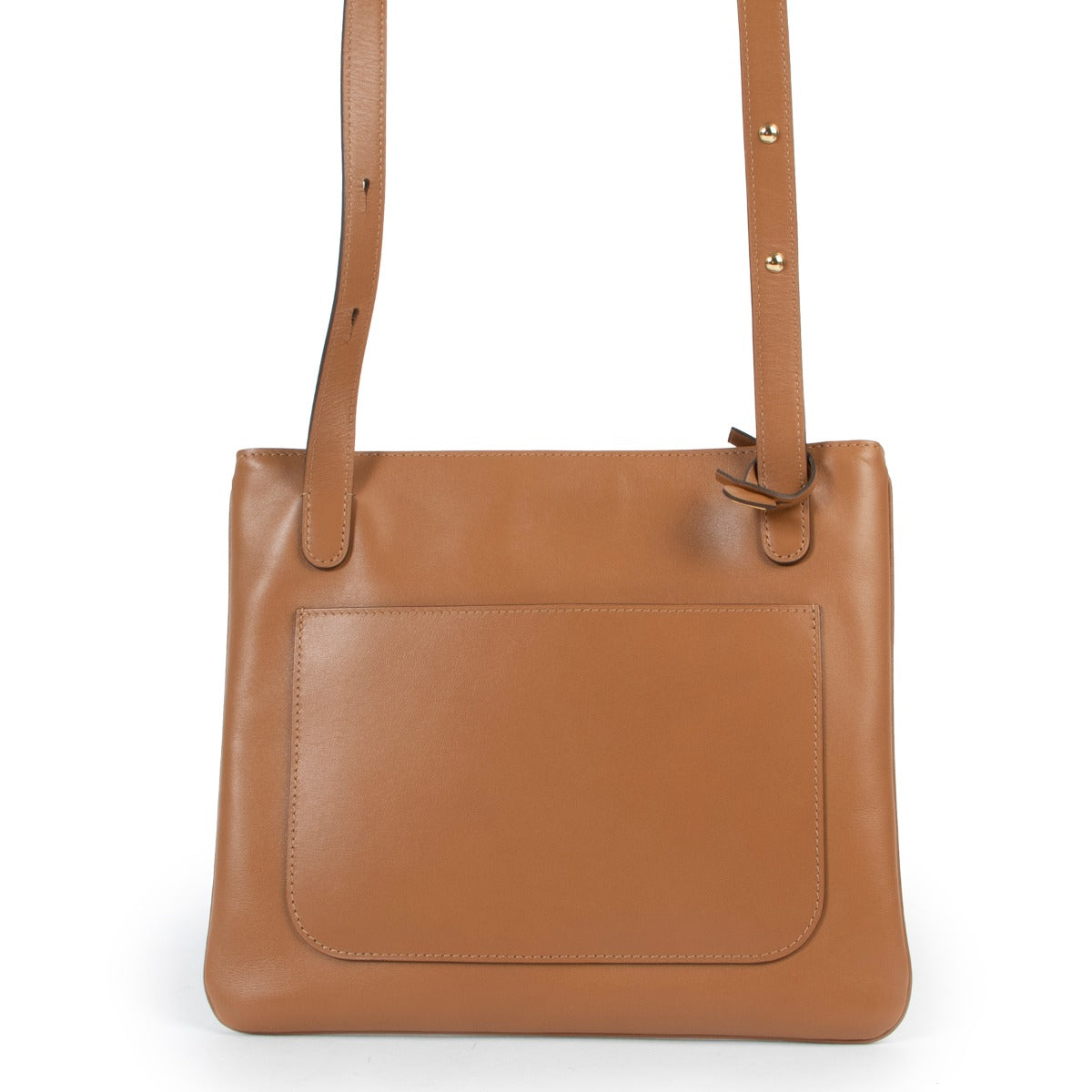 Sac bandoulière Delvaux en cuir cognac