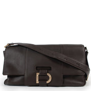 Shop safe online at Labellov in Antwerp this 100% authentic second hand Delvaux Café Brown Le Colette GM Crossbody Bag
