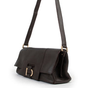 Shop safe online at Labellov in Antwerp this 100% authentic second hand Delvaux Café Brown Le Colette GM Crossbody Bag