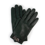 Buy an authentic pair of second hand Hermès Green Leather Gloves in very good condition at Labellov