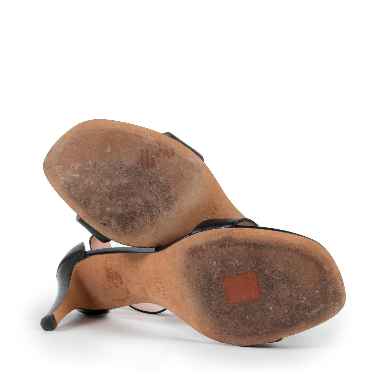 Shop safe online at Labellov in Antwerp this 100% authentic second hand Celine Black Heel Sandals - Size 40