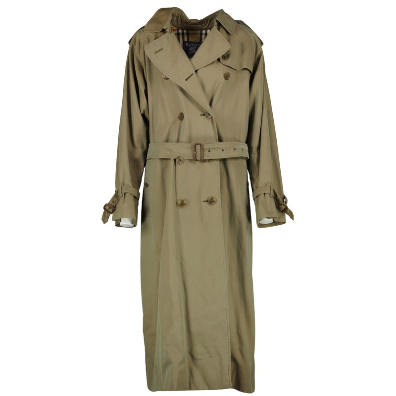 authentic second hand Burberry Green Trench Coat - UK 14 on Labellov.com