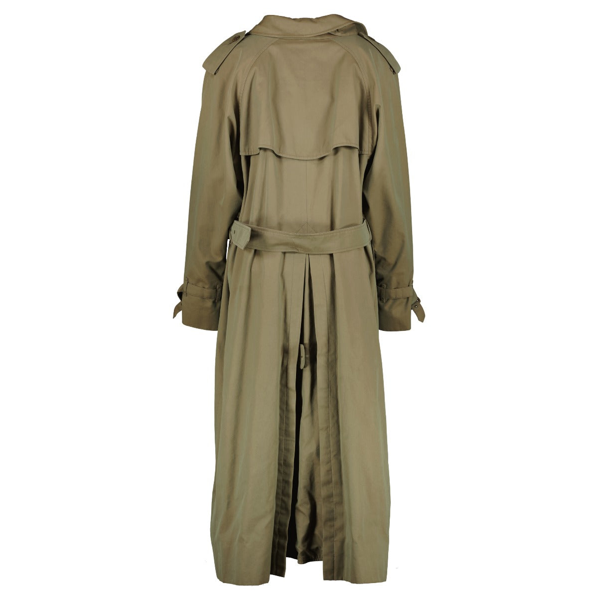 authentic second hand Burberry Green Trench Coat - UK 14 on Labellov.com