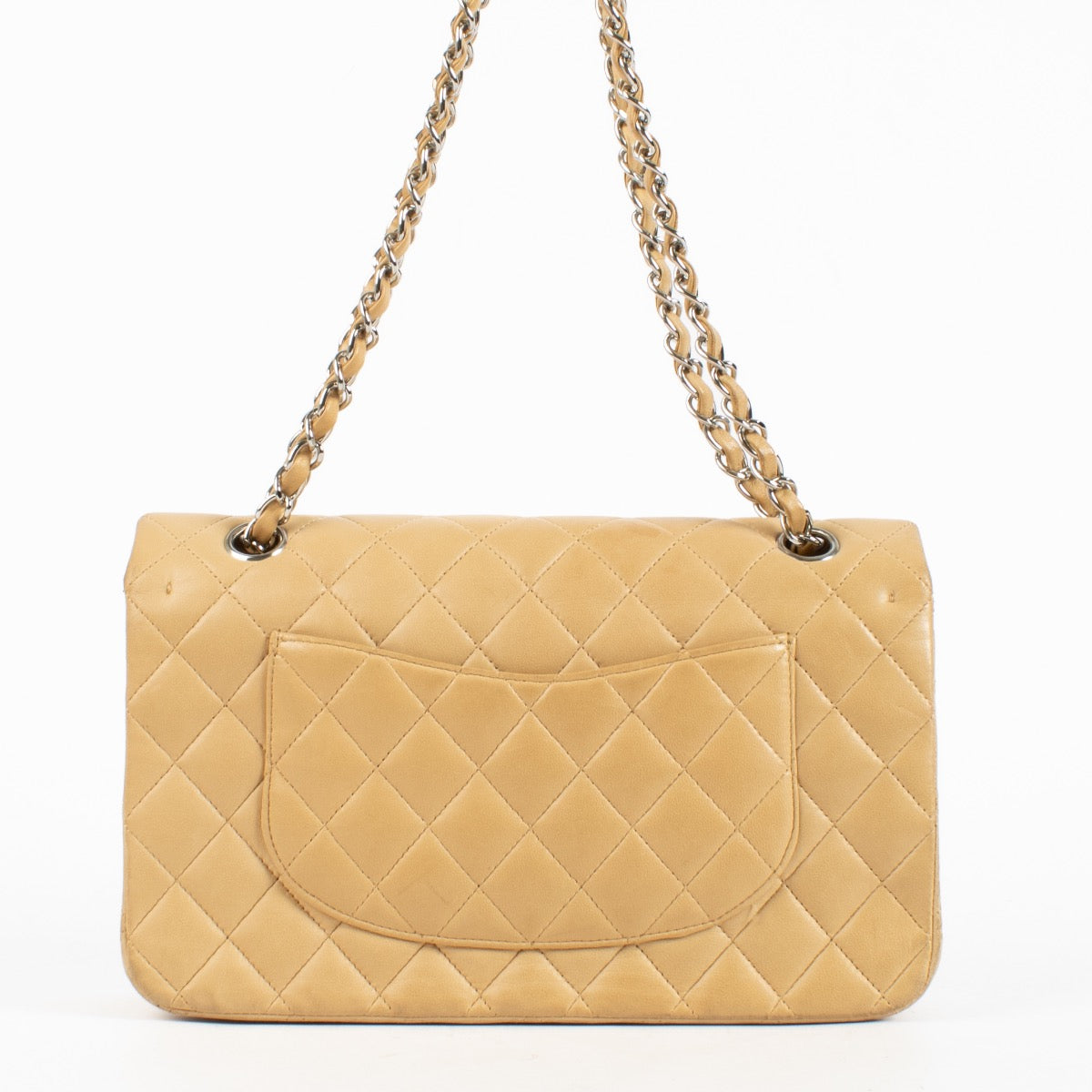 shop 100% authentic second hand Chanel Beige Lambskin Medium Classic 11.12 Bag on Labellov.com