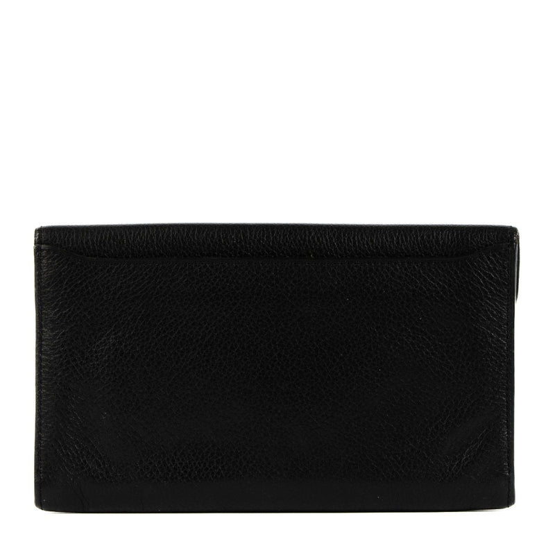 Delvaux Black Leather Vintage Wallet