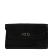 Delvaux Black Leather Vintage Wallet