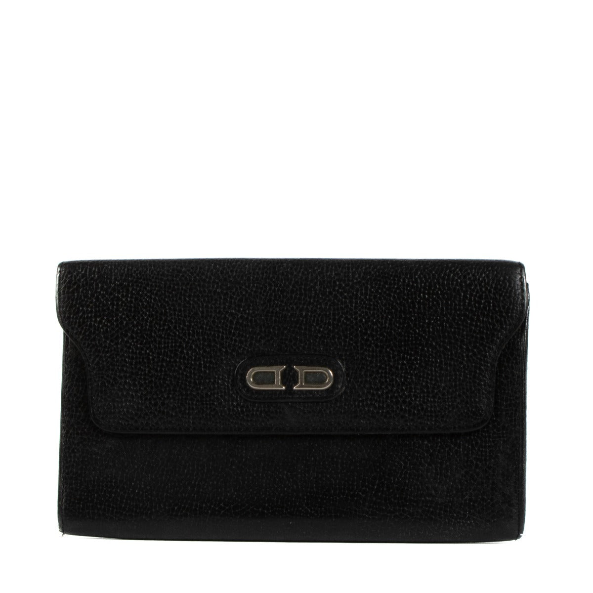 Delvaux Black Leather Vintage Wallet