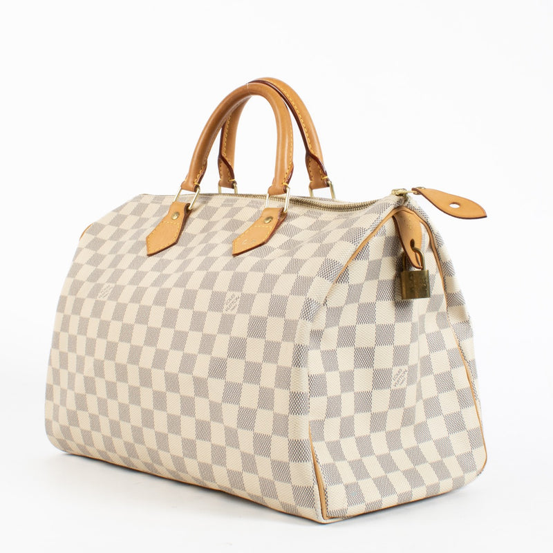 shop 100% authentic second hand Louis Vuitton Damier Azur Speedy 35 on Labellov.com
