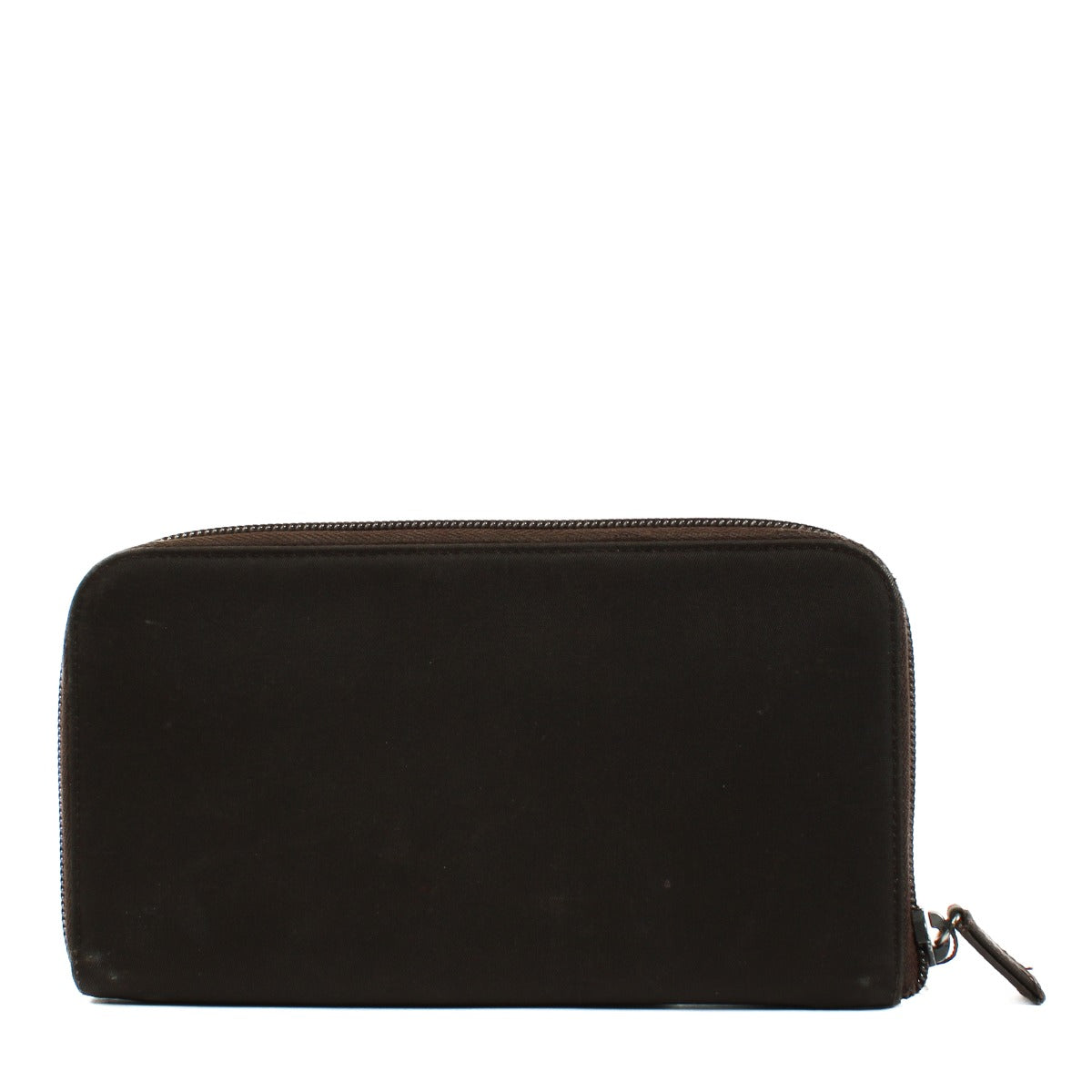 Portefeuille Prada en nylon marron