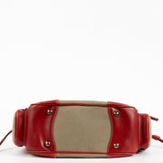 shop 100% authentic second hand Prada Red Logo Jacquard Canvas Bag on Labellov.com