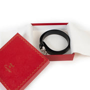 Buy an authentic second hand Must de Cartier Ring Buckle Black Leather Belt - Size 80 in very good condition at Labellov