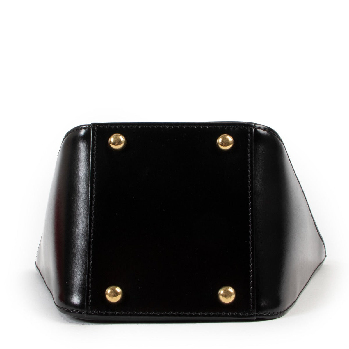Must de Cartier Vintage Panthère Box Leather Top Handle Bag