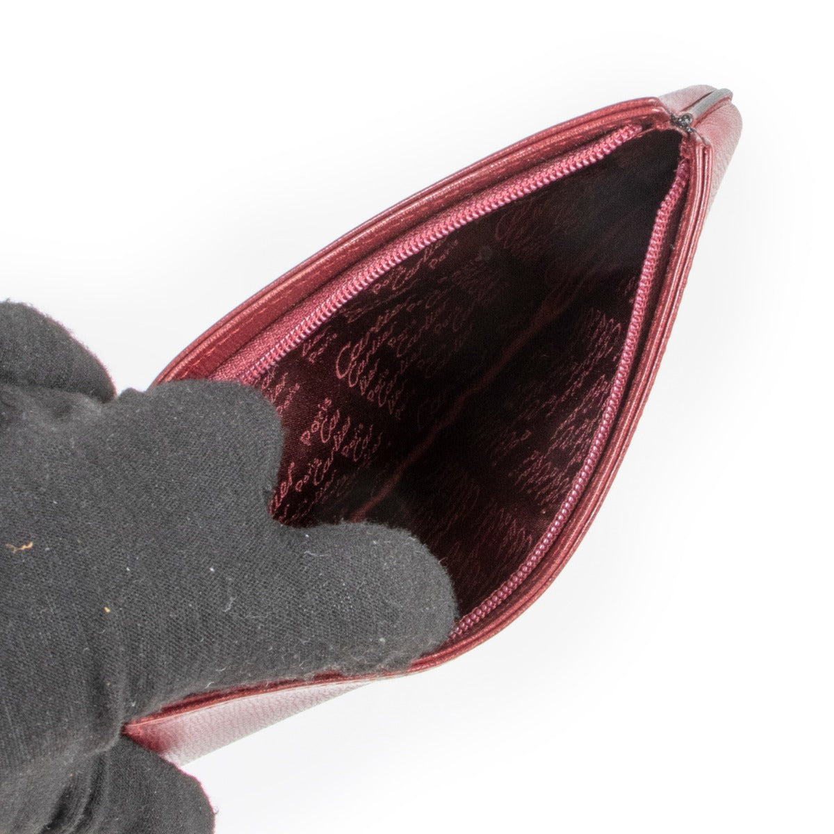 Cartier Vintage Burgundy Small Pouch