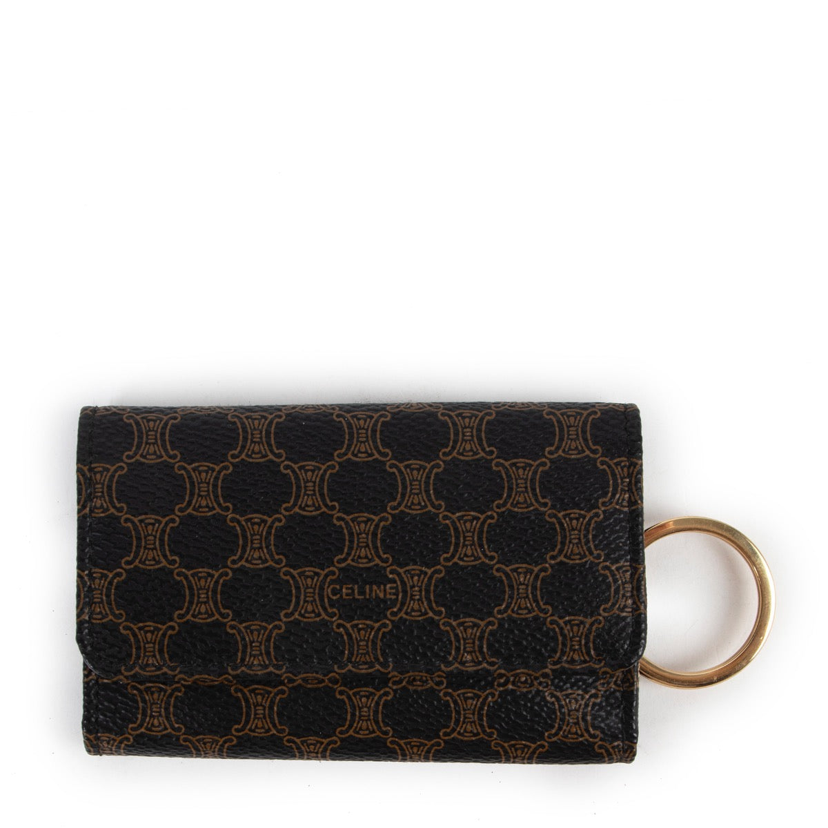 Buy an authentic second hand Celine Macadam Leather Key Wallet as new at Labellov