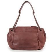 Chanel Purple Lambskin Accordion Shoulder Bag