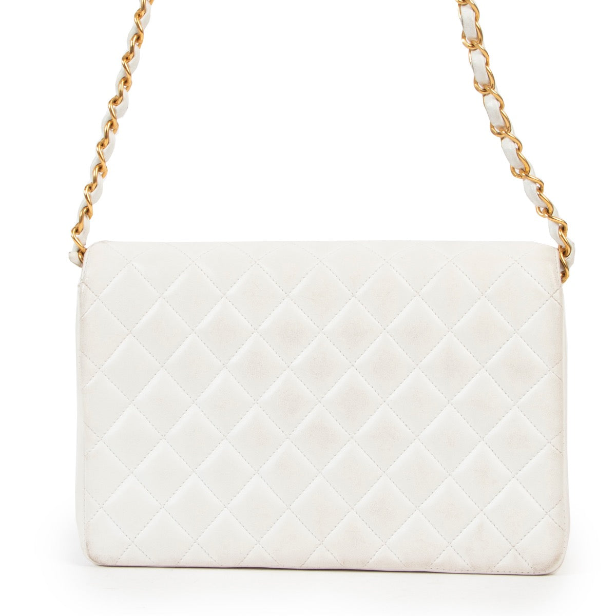 Sac à rabat Chanel Mini Classique blanc