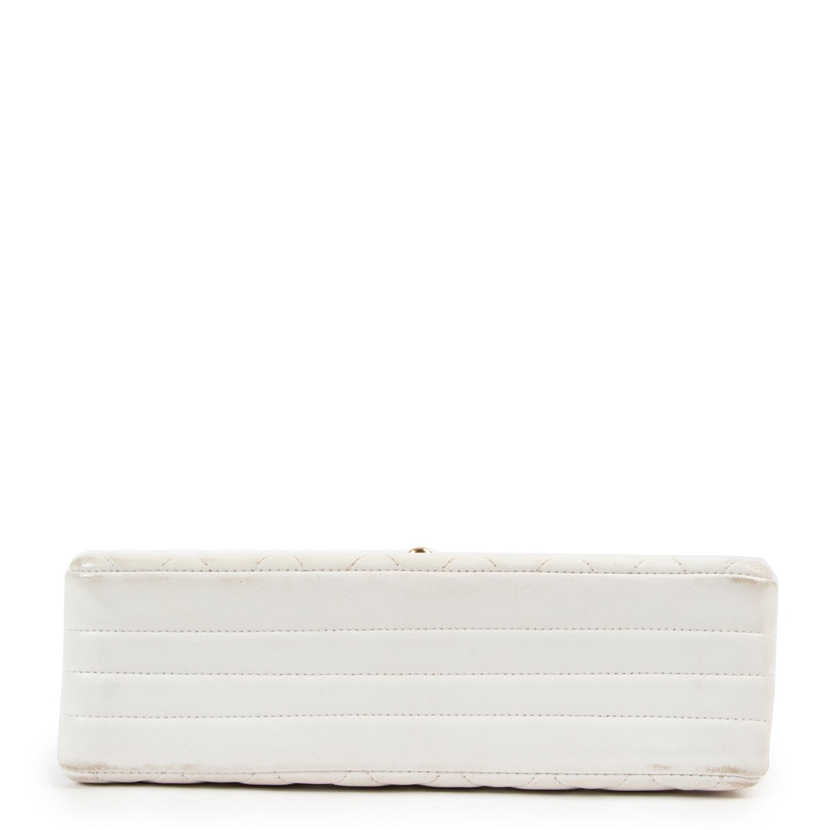 Buy an authentic second hand Chanel White Mini Classic Flap Bag in good condition at Labellov