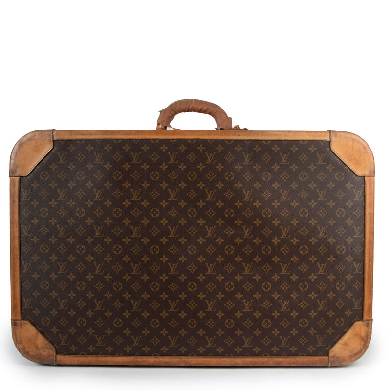 Louis Vuitton Stratos 80 Trunk Suitcase Monogram Canvas