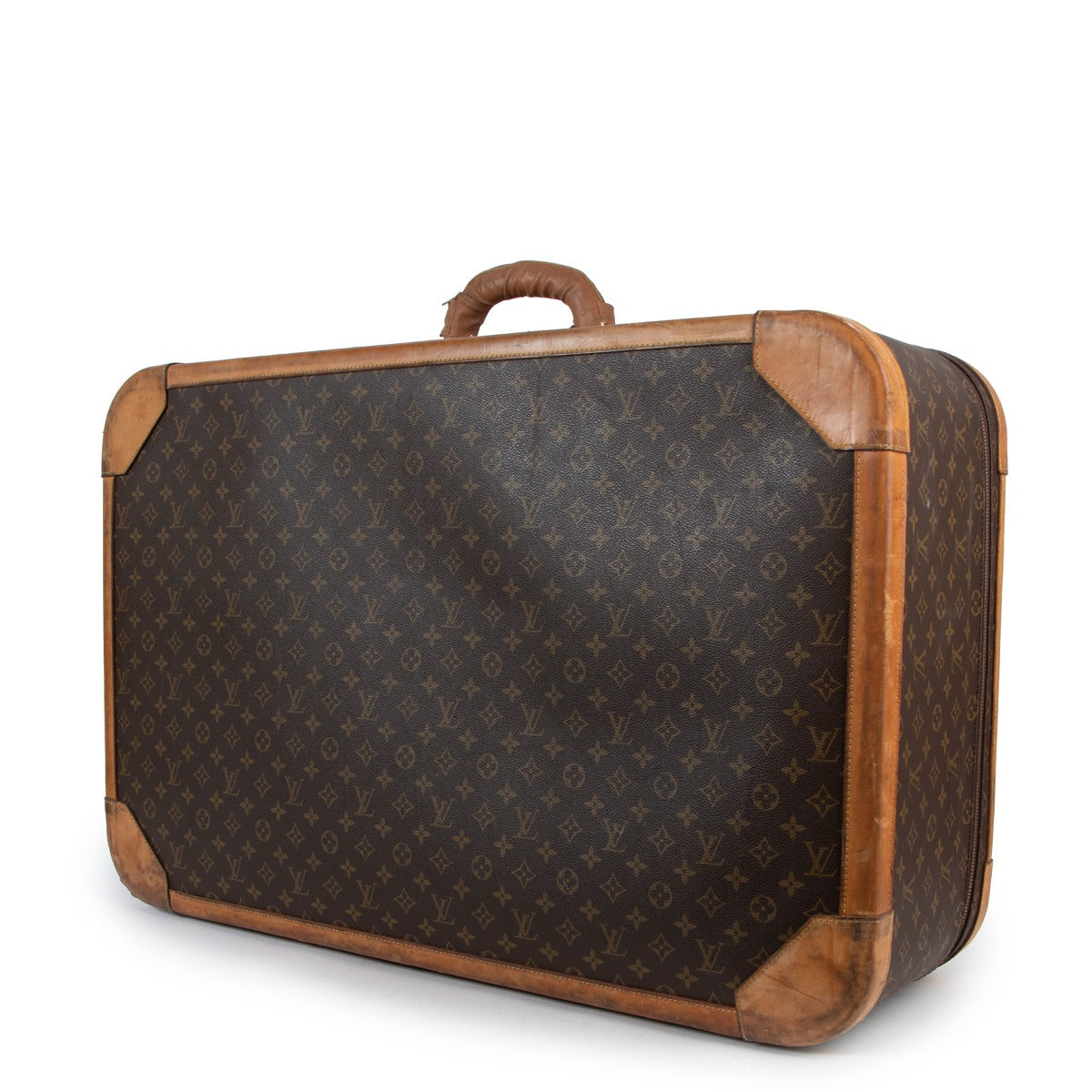 Louis Vuitton Stratos 80 Trunk Suitcase Monogram Canvas