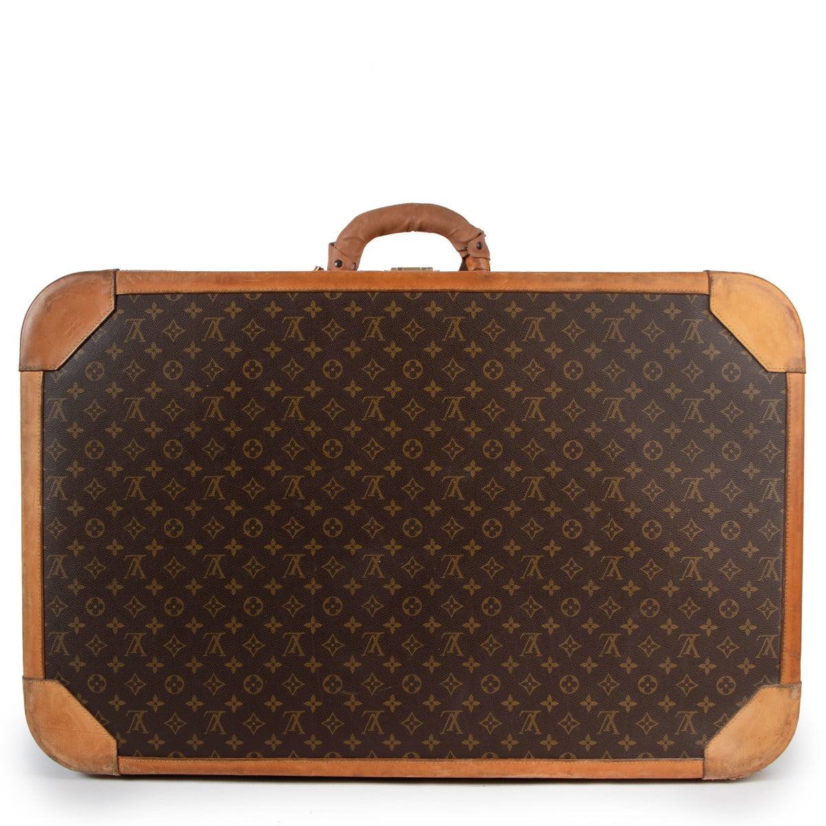 Louis Vuitton Stratos 80 Trunk Suitcase Monogram Canvas