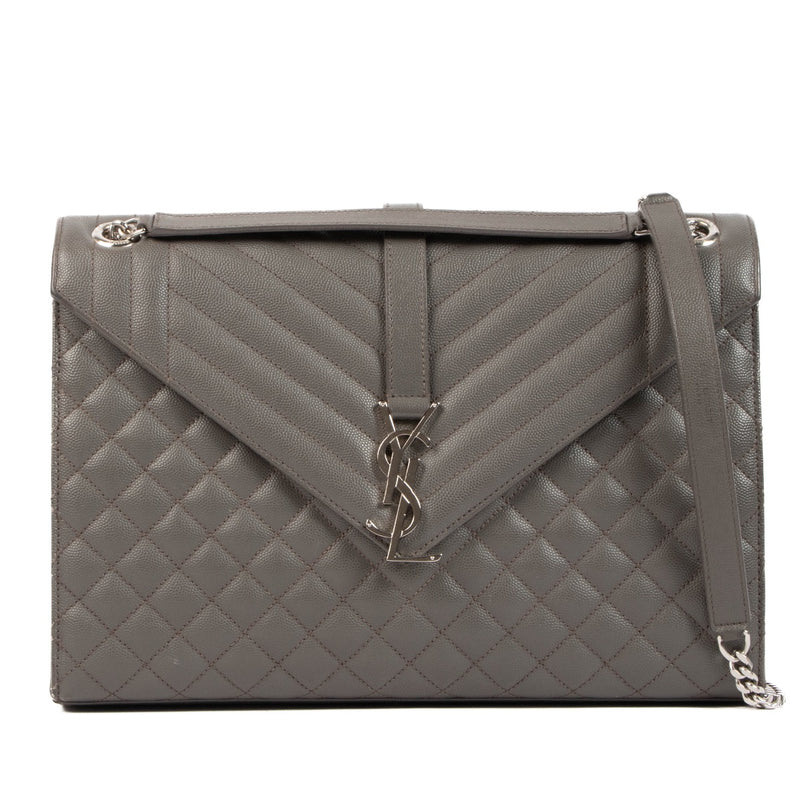 shop 100% authentic second hand Saint Laurent Large Grey Envelope Bag on Labellov.com
