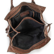 Buy an authentic second hand Balenciaga Chataigne Lambskin Leather Classic Arena Mid-Afternoon Bag in very good condition at Labellov