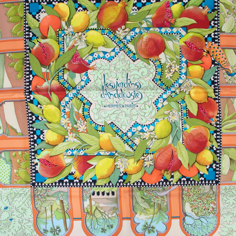 Hermès Les Jardins D'Andalousie Silk Carré Scarf