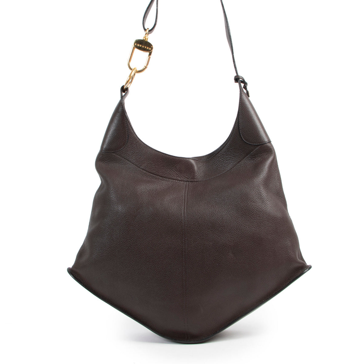 Delvaux Brown Leather Satan Shoulder bag