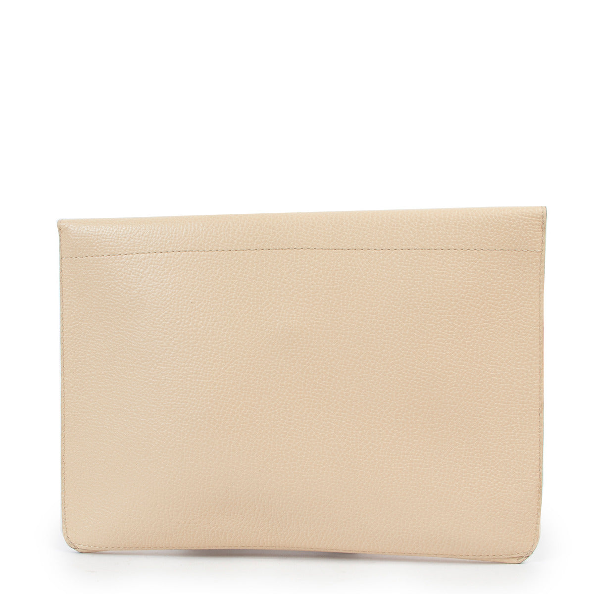 Pochette Delvaux en cuir crème Enveloppe