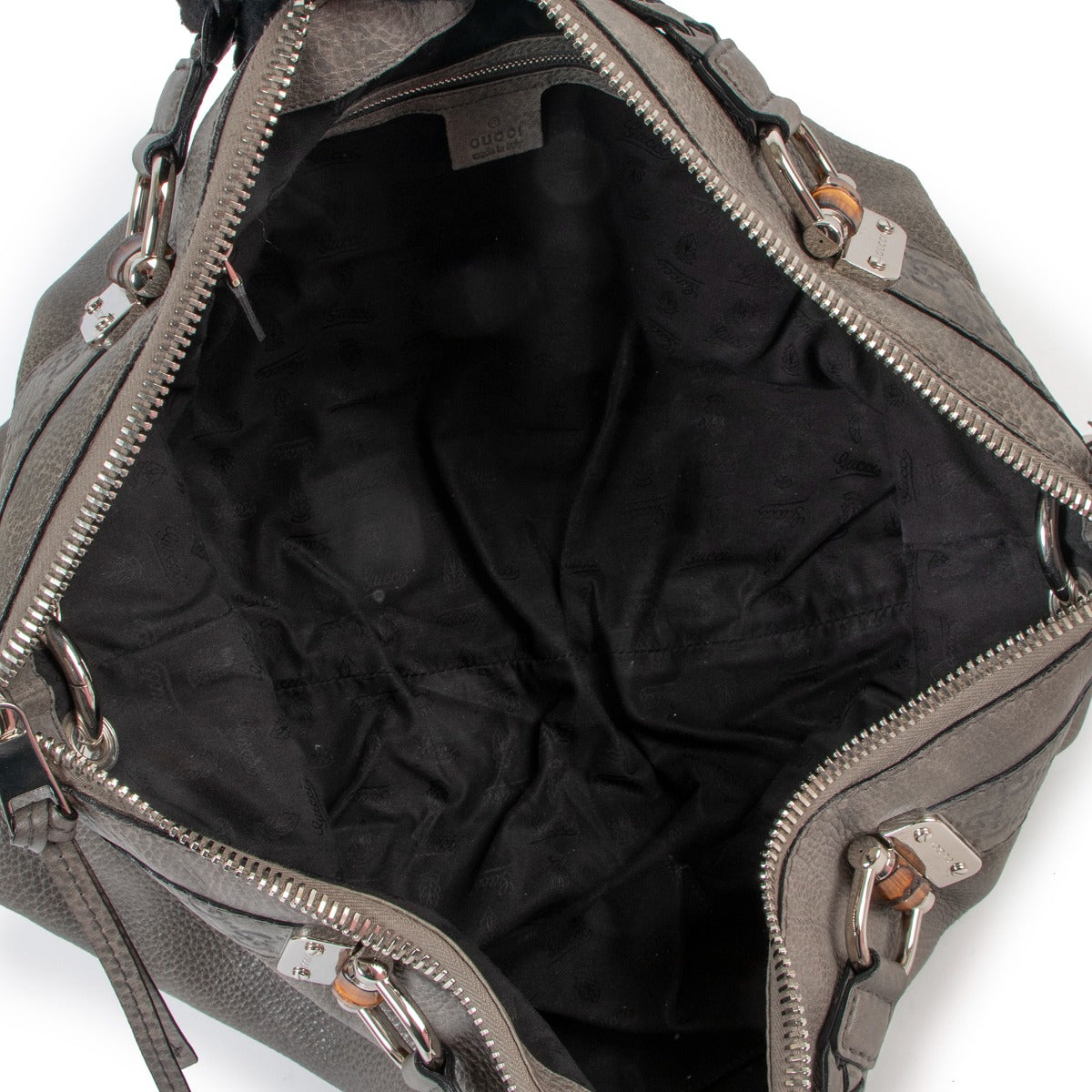 Gucci Petrol Bamboo Bar Medium Shoulder Bag