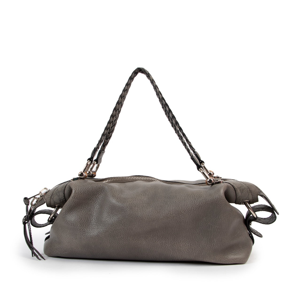Gucci Petrol Bamboo Bar Medium Shoulder Bag
