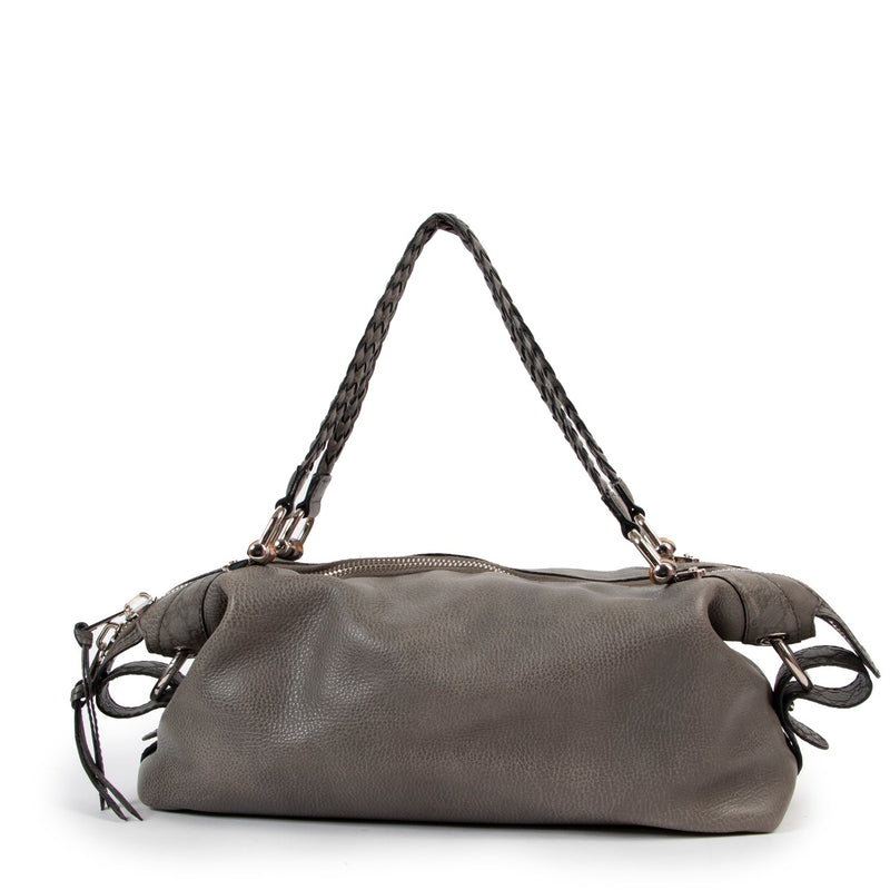 Gucci Petrol Bamboo Bar Medium Shoulder Bag