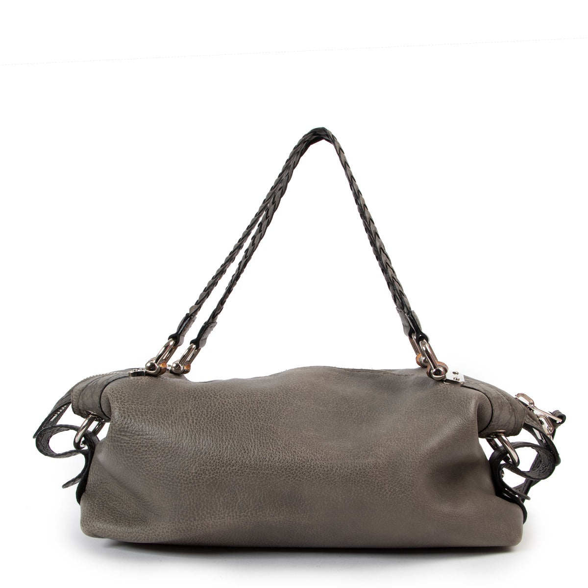 Gucci Petrol Bamboo Bar Medium Shoulder Bag