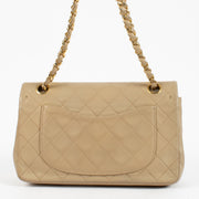 Shop 100% authentic secondhand Chanel Vintage Beige Medium Lambskin Classic Double Flap Bag on Labellov.com