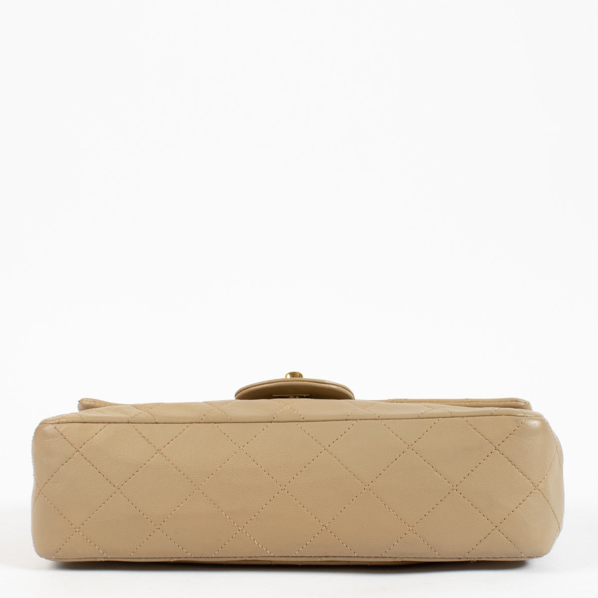 Shop 100% authentic secondhand Chanel Vintage Beige Medium Lambskin Classic Double Flap Bag on Labellov.com